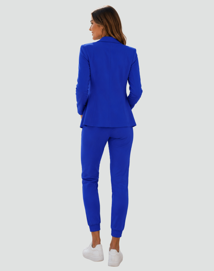 Wygodny sportowy garnitur damski blazer i spodnie jogger