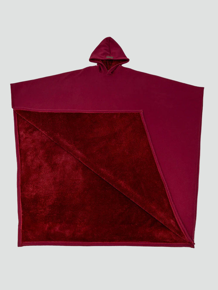 Couverture-pull ample et douillet à capuche type couverture à capuche