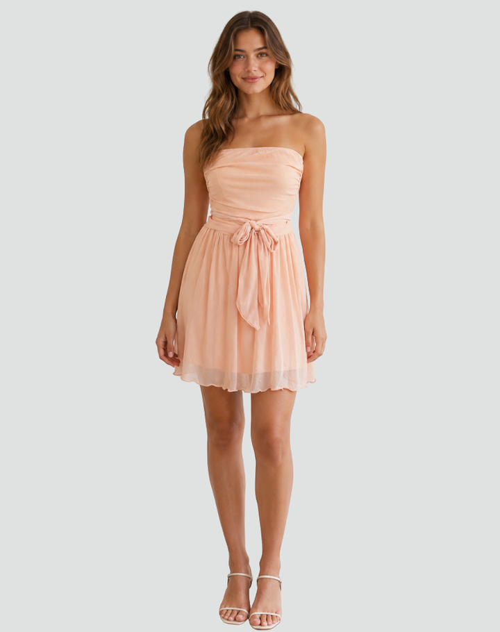Elegante damesjurk met glinsterend effect
