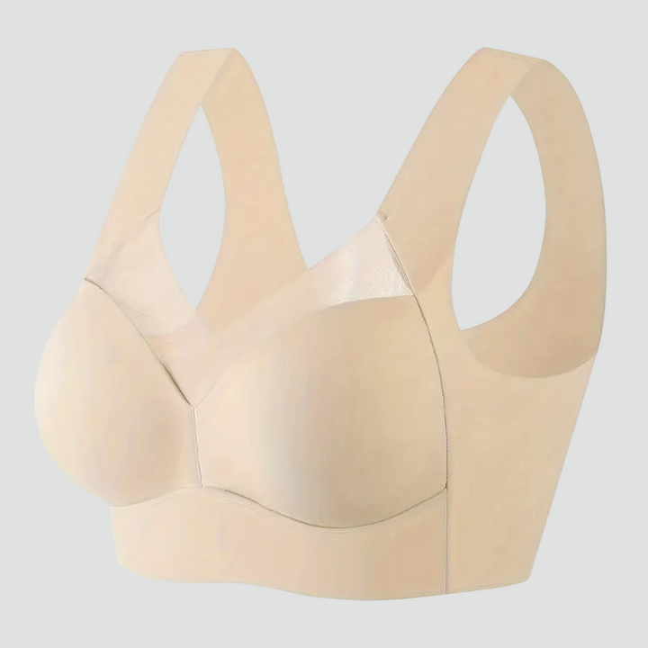 Soutien-gorge sans couture extensible de type haut avec effet rehausseur