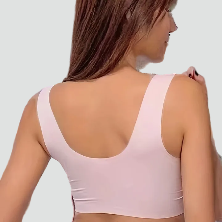 Soutien-gorge sans couture extensible de type haut avec effet rehausseur