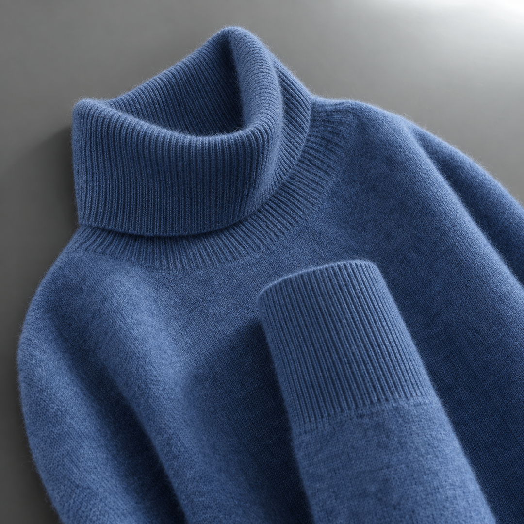 Pull chaud pour femme à col roulé pour l’hiver
