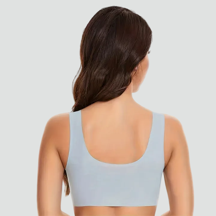 Soutien-gorge sans couture extensible de type haut avec effet rehausseur