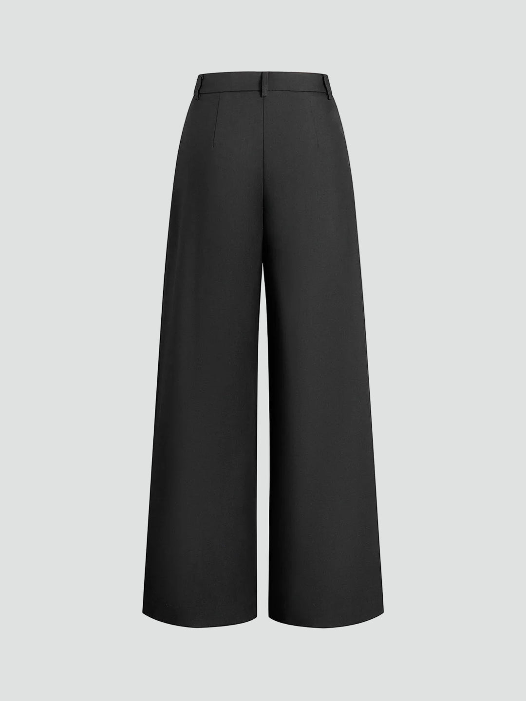 Pantalon élégant à jambes larges pour femme à taille haute
