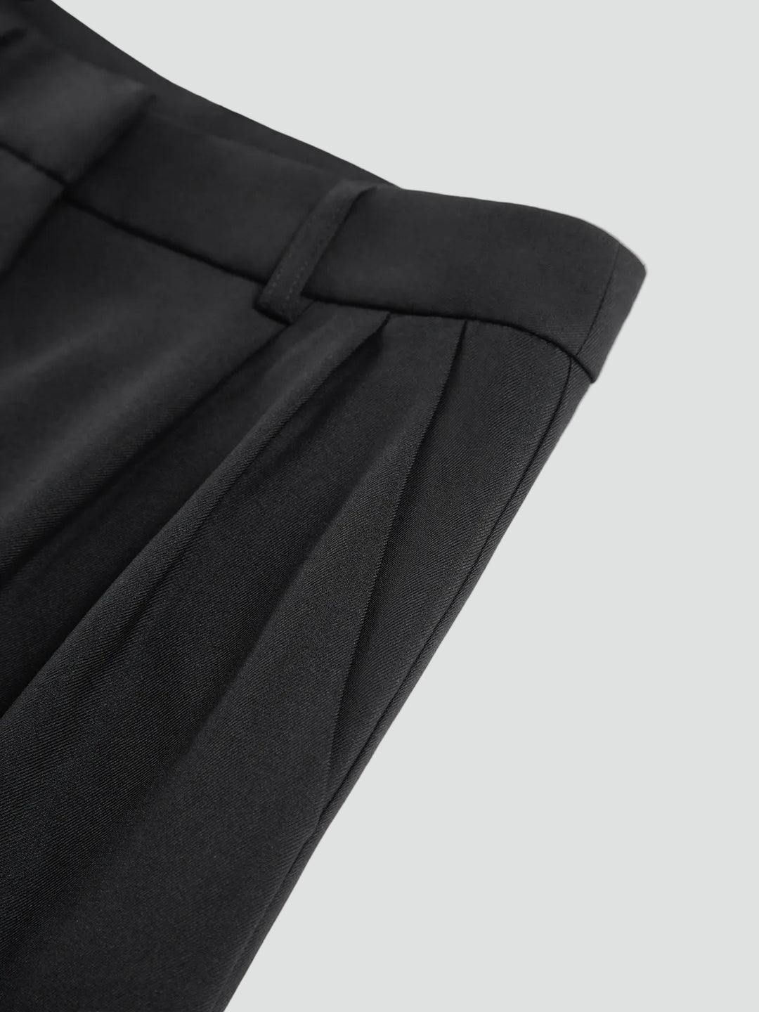Pantalon élégant à jambes larges pour femme à taille haute