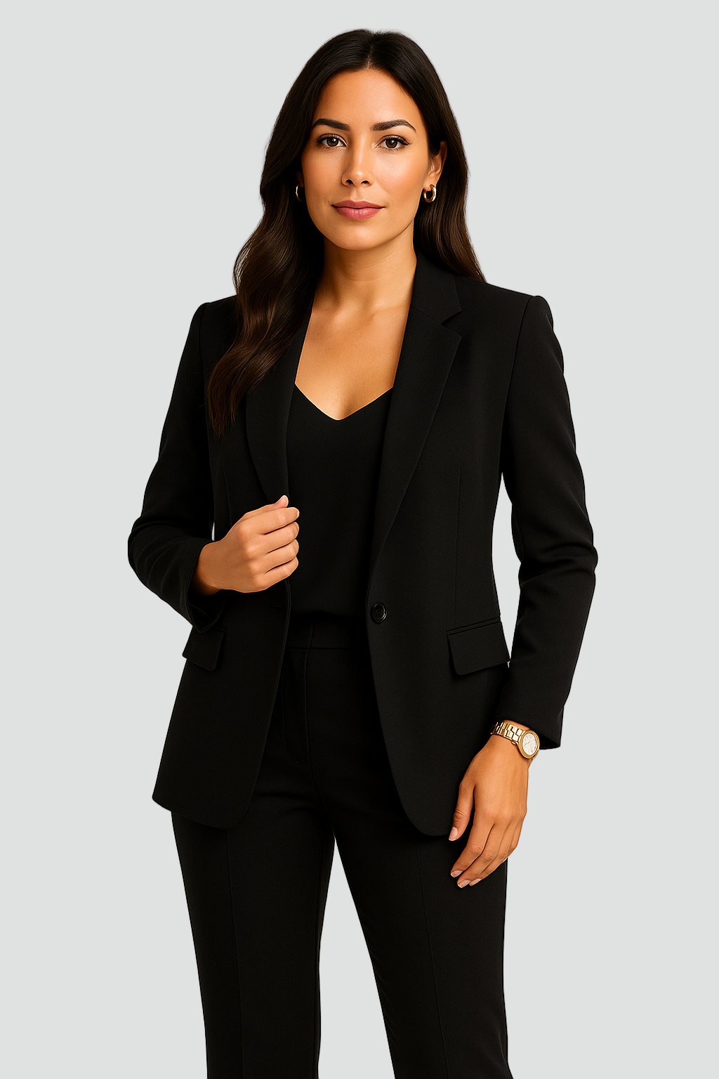 Veste longue cintrée pour femme élégante pour le bureau