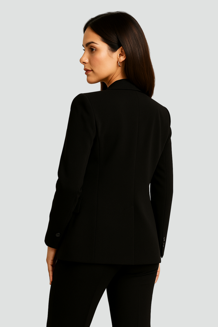 Veste longue cintrée pour femme élégante pour le bureau