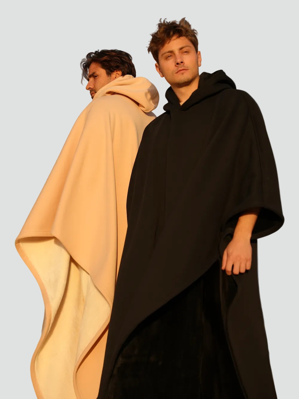 Couverture poncho chaude avec capuche unisexe en polaire douce