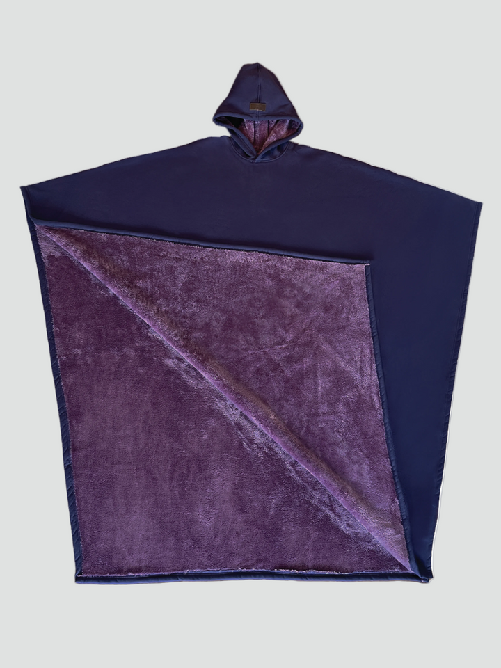 Couverture poncho chaude avec capuche unisexe en polaire douce