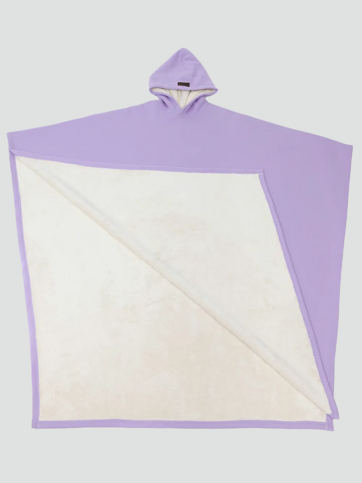 Couverture poncho chaude avec capuche unisexe en polaire douce