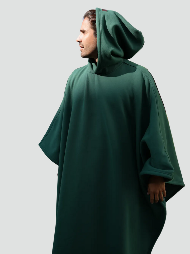 Couverture poncho chaude avec capuche unisexe en polaire douce
