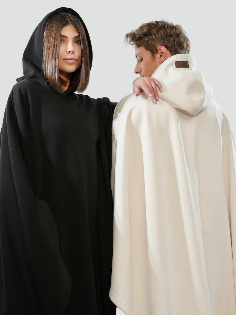 Couverture poncho chaude avec capuche unisexe en polaire douce