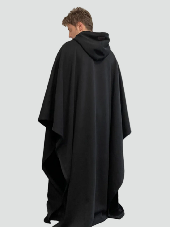 Couverture poncho chaude avec capuche unisexe en polaire douce