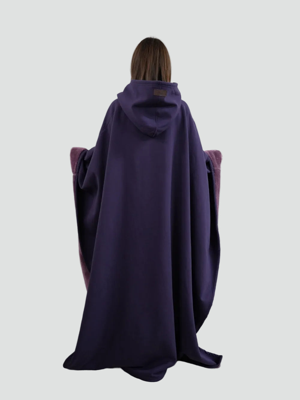 Couverture poncho chaude avec capuche unisexe en polaire douce
