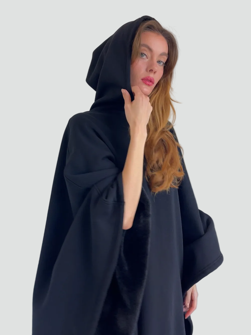 Couverture poncho chaude avec capuche unisexe en polaire douce