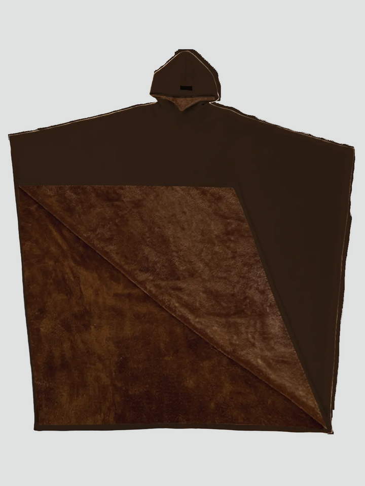 Couverture poncho chaude avec capuche unisexe en polaire douce
