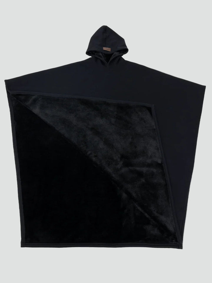 Couverture-pull ample et douillet à capuche type couverture à capuche