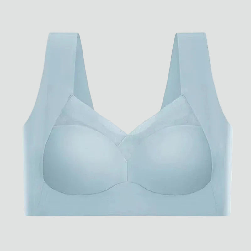 Soutien-gorge sans couture extensible de type haut avec effet rehausseur