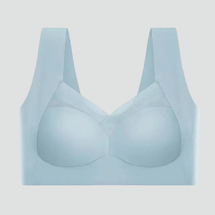 Soutien-gorge sans couture extensible de type haut avec effet rehausseur