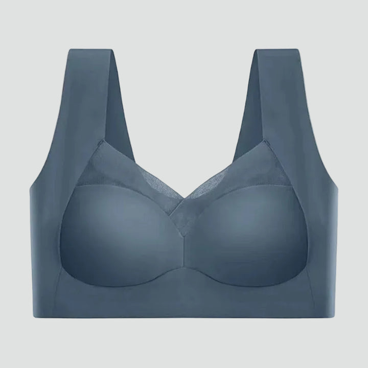Soutien-gorge sans couture extensible de type haut avec effet rehausseur