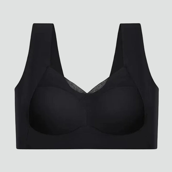 Soutien-gorge sans couture extensible de type haut avec effet rehausseur