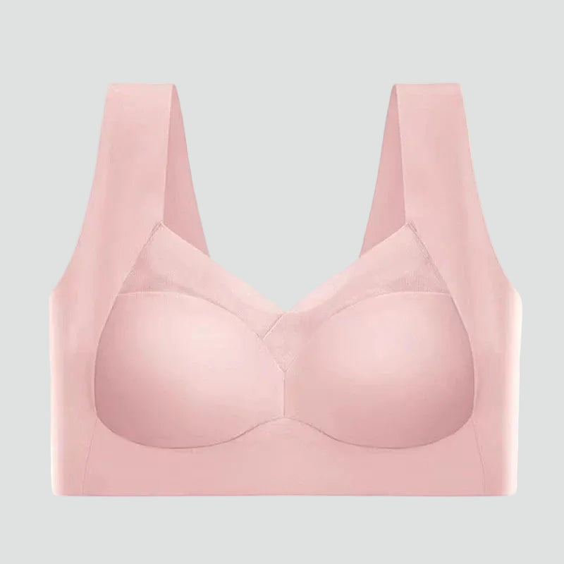 Soutien-gorge sans couture extensible de type haut avec effet rehausseur