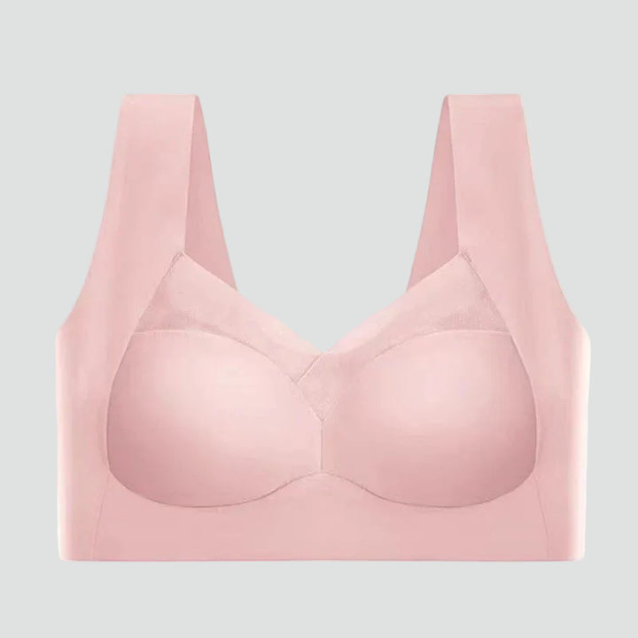 Soutien-gorge sans couture extensible de type haut avec effet rehausseur
