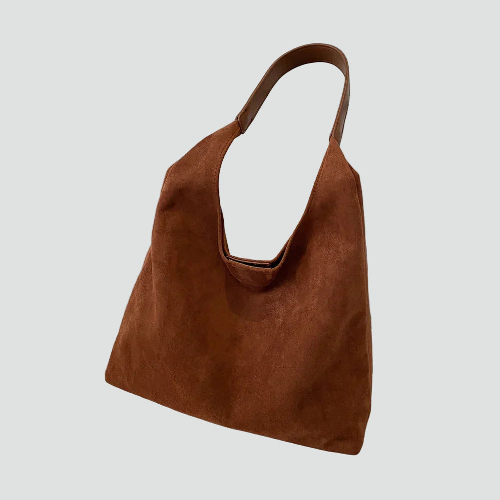 Sac à main hobo pour femme en daim à porter à l'épaule