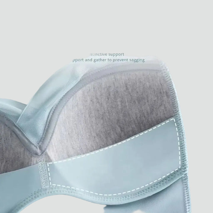 Soutien-gorge sans couture extensible de type haut avec effet rehausseur