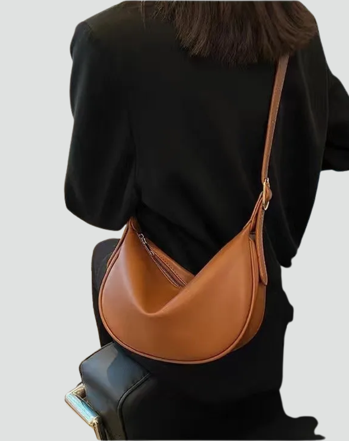 Modna damska torebka na ramię typu hobo półksiężyc