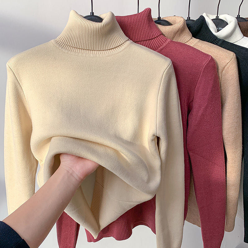 Klasyczny golf damski dopasowany sweter basic