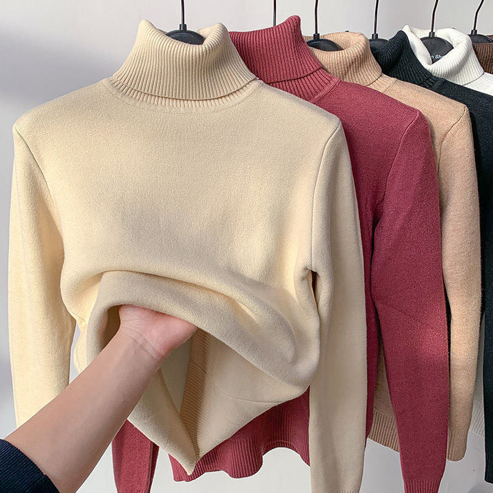 Klasyczny golf damski dopasowany sweter basic