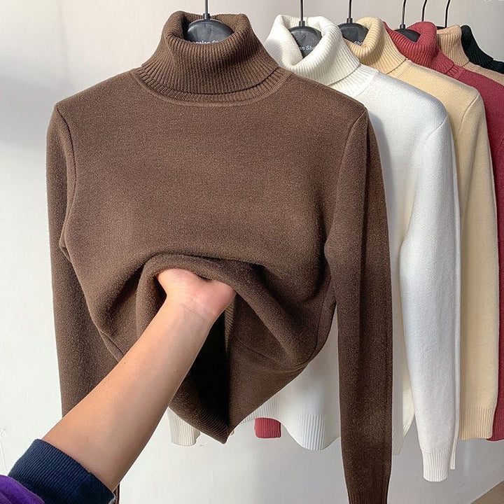 Klasyczny golf damski dopasowany sweter basic