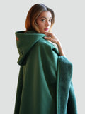 Sweat-shirt chaud pour femme, coupe oversize, avec capuche et doublure polaire