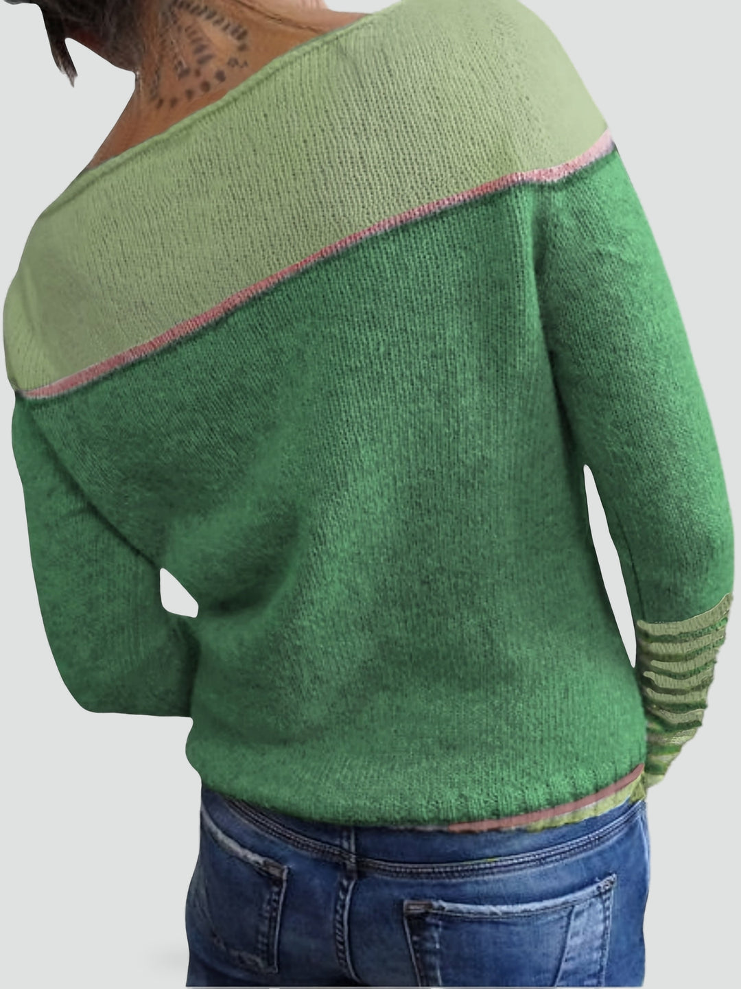 Pull léger pour femme à col bateau rayé