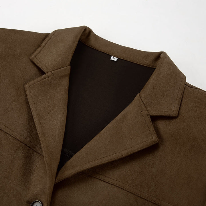 Brown suede women&