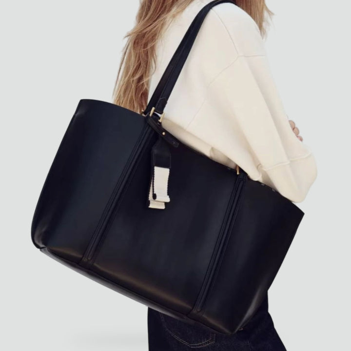 Sac à main pour femme avec grande capacité et finition en cuir