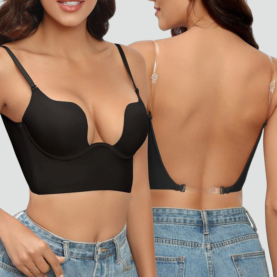 Soutien-gorge femme à décolleté plongeant