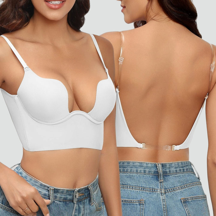 Soutien-gorge femme à décolleté plongeant