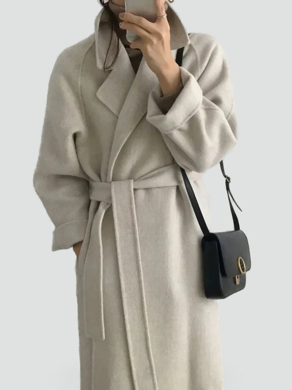 Oversize damesjas met ceintuur in de taille voor elke dag