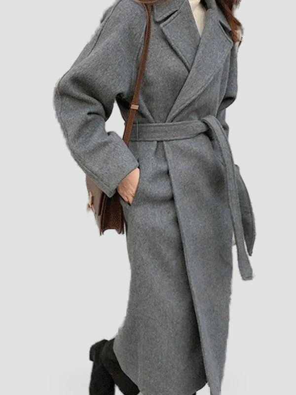Oversize damesjas met ceintuur in de taille voor elke dag