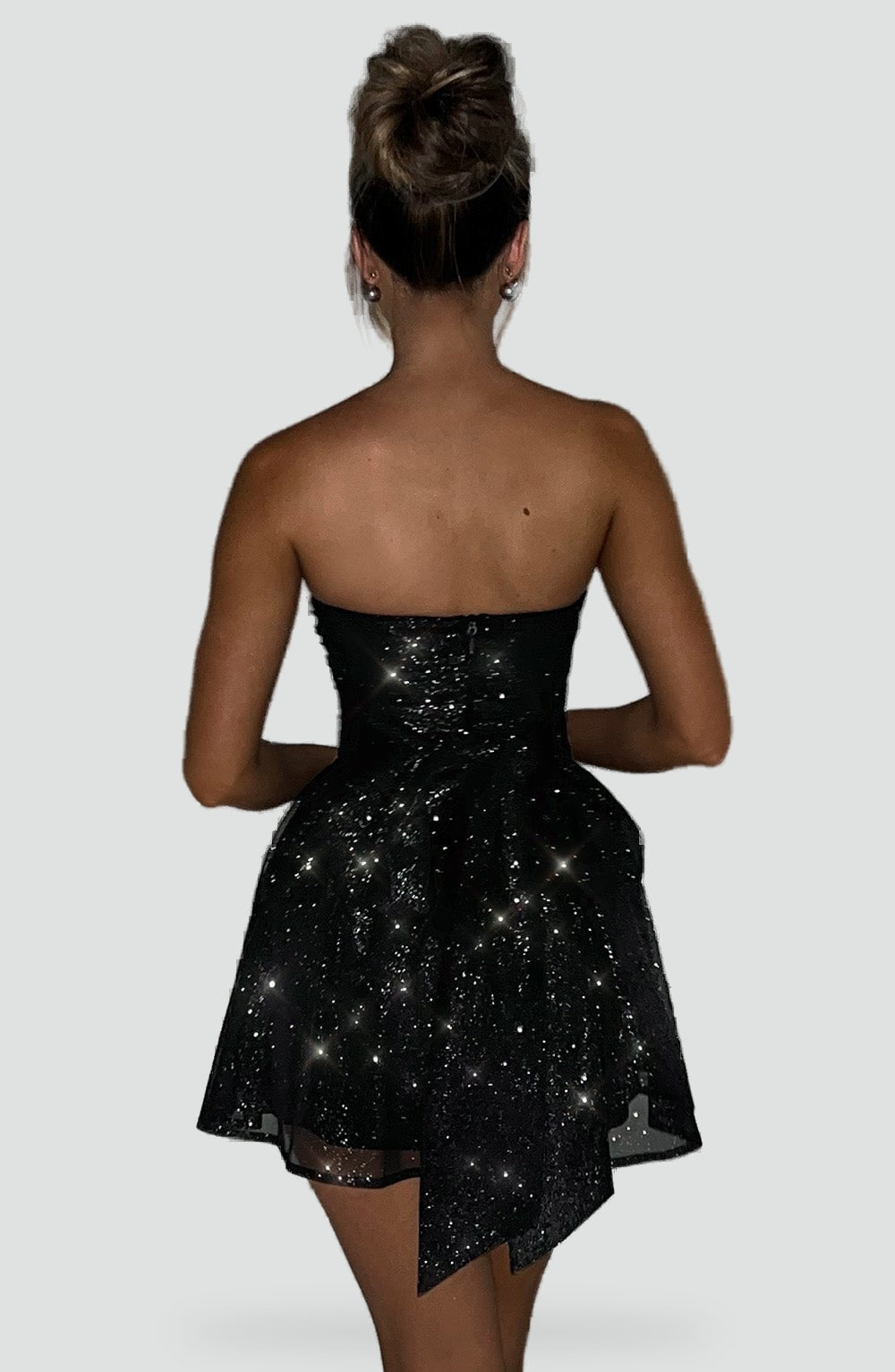 Elegante damesjurk met glinsterend effect
