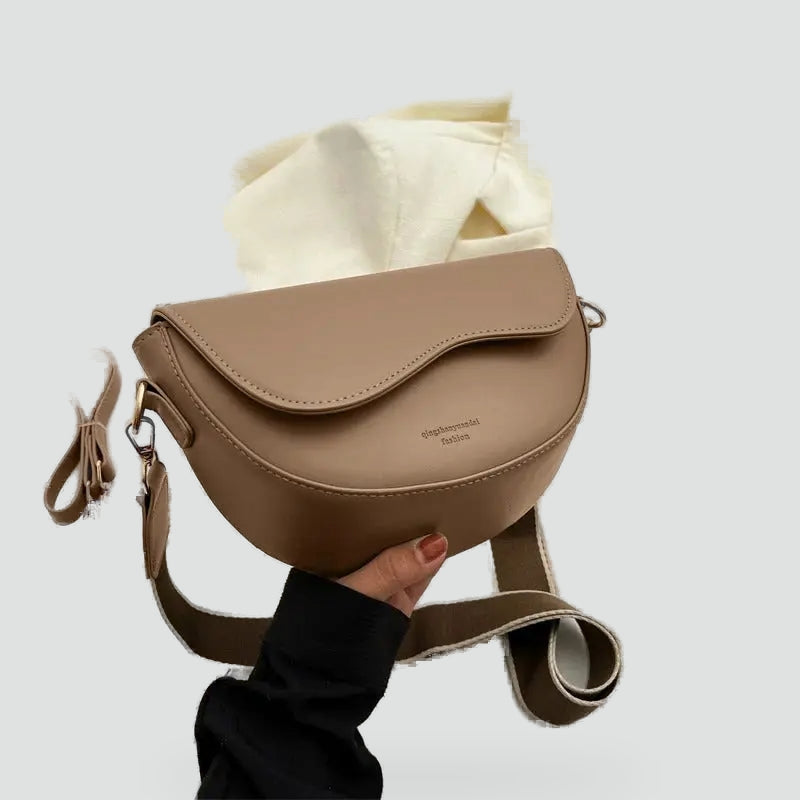 Elegancka torebka damska z regulowanym paskiem typu schoudertas – Khaki