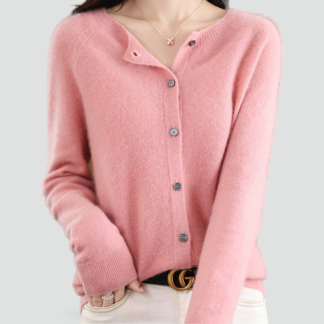 Cardigan pour femme en laine mérinos et cachemire