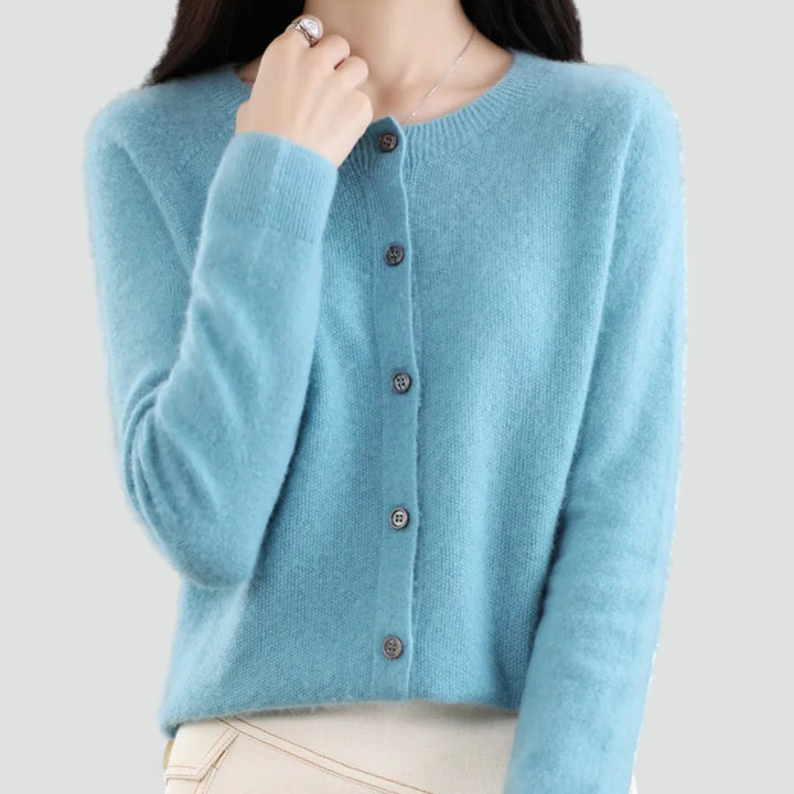 Cardigan pour femme en laine mérinos et cachemire