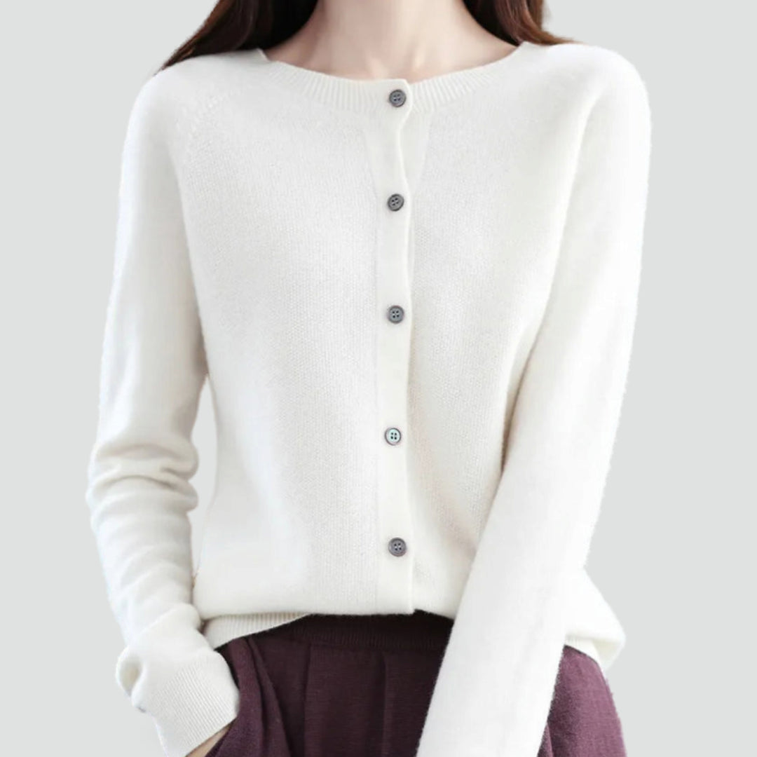 Cardigan pour femme en laine mérinos et cachemire