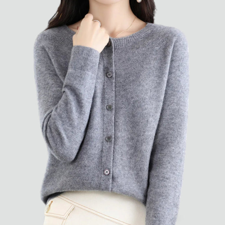 Cardigan pour femme en laine mérinos et cachemire
