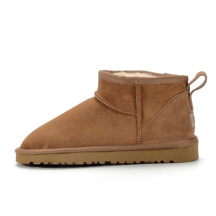Warme winterse dames snowboots met wollen voering