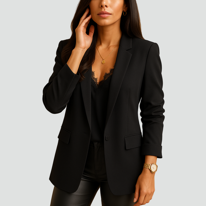 Veste longue cintrée pour femme élégante pour le bureau