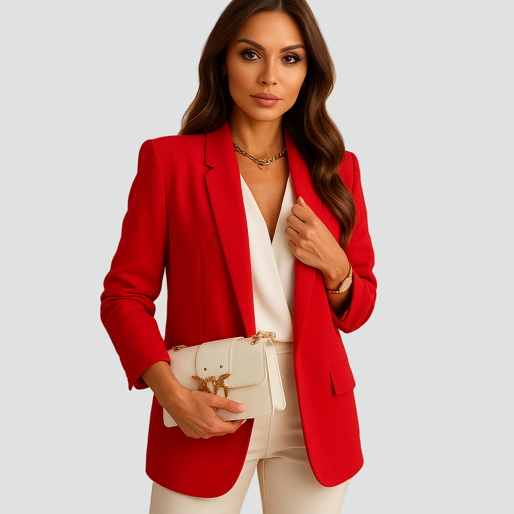 Veste longue cintrée pour femme élégante pour le bureau